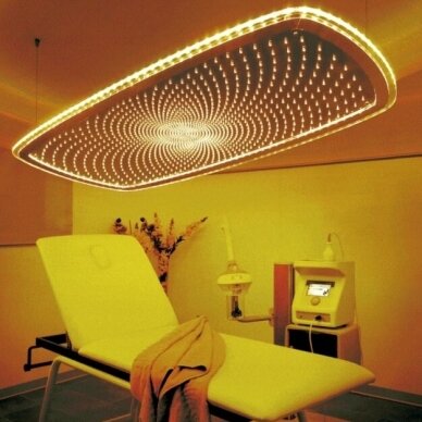 Professional cosmetic chromotherapy lamp attached to the ceiling