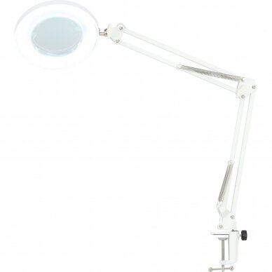 Professional cosmetic LED lamp-magnifying glass CALISSIMO is fixed to surfaces, white color 2