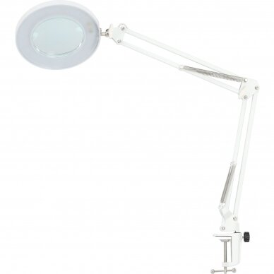 Professional cosmetic LED lamp-magnifying glass CALISSIMO is fixed to surfaces, white color 4