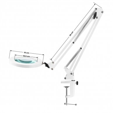 Professional cosmetology LED lamp GLOW 308, attached to the surface, white color 3