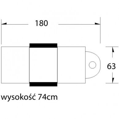 Profesionali kosmetologinė lova-gultas A-202, baltos spalvos 6