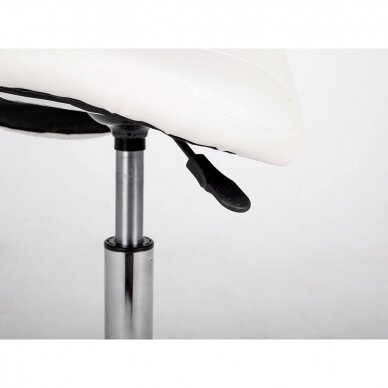 Professional master&#39;s chair - saddle for beauticians LOFI COMFYBASE K515, white color 2