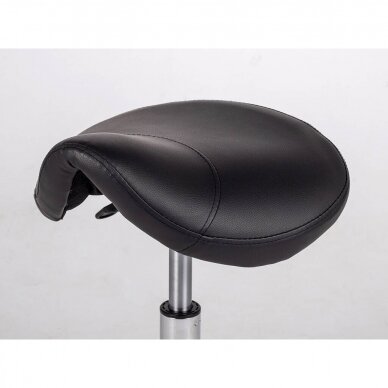 Professional master&#39;s chair - saddle for beauticians LOFI COMFYBASE K515, black color 1