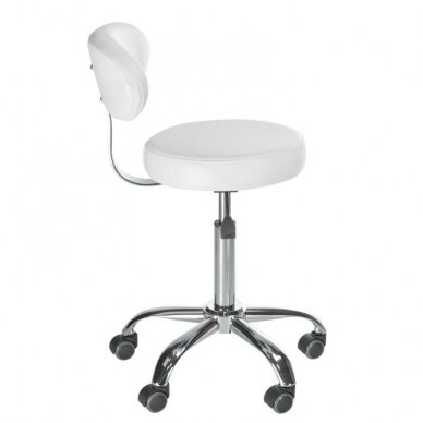 Professional master chair for beauticians and beauty salons BD-9934, white color 3