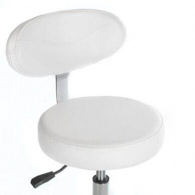 Professional master chair for beauticians and beauty salons BD-9934, white color 1