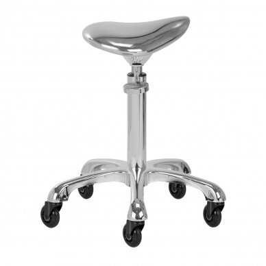 Professional masters chair for beauticians and beauty salons FINE SILVER ROLL SPEED, chrome color 1