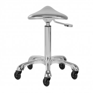 Professional masters chair for beauticians and beauty salons FINE SILVER ROLL SPEED, chrome color 3