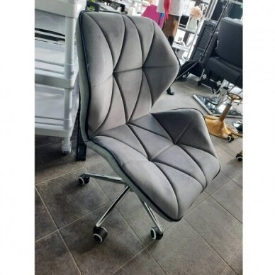 Professional master chair with castors HR212K, graphite velor 6