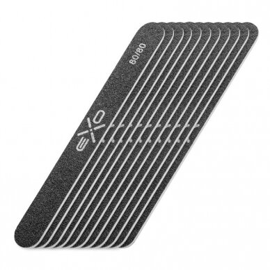 EXO PROFESSIONAL professional nail file for manicure EXO 80/80 grit, 10 pcs.  2