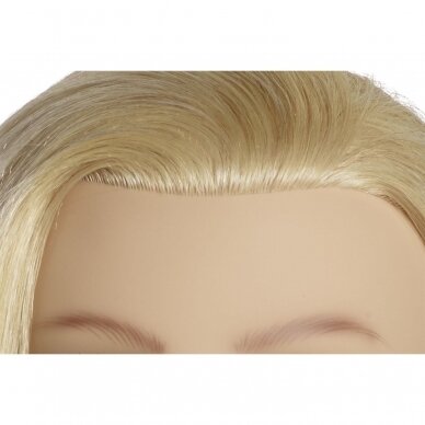 Professional training head of natural European hair LOUISA OMC, 60 cm. 2