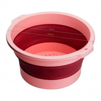 Professional folding pedicure bath for podological work, pink color 5