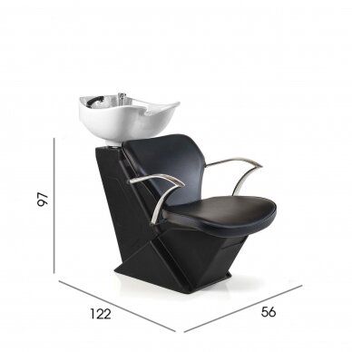 Professional sink for hairdressers REM UK MIRANDA BALTIC 4