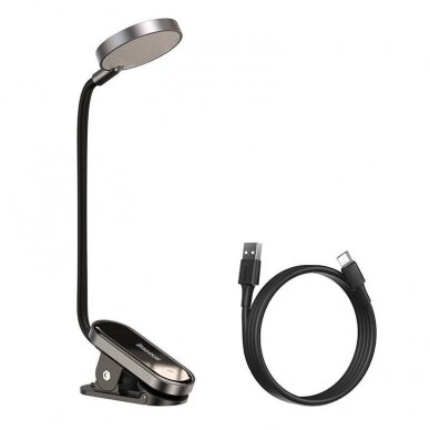 Desk MINI CLIP LED lamp for additional workplace lighting, dark grey 1