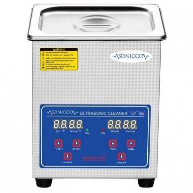 Professional ultrasonic bath for washing tools 2L ULTRA-010S (with water heating function) 2