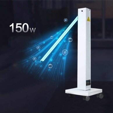 Professional UV-C lamp for disinfecting rooms and surfaces with wheels 150W 7