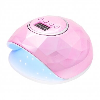 Professional UV / LED manicure and pedicure lamp SHINY 86W, pink