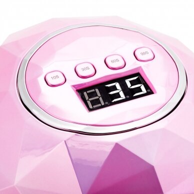 Professional UV / LED manicure and pedicure lamp SHINY 86W, pink 5