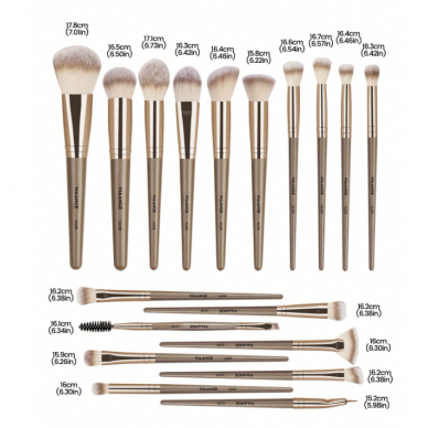 Set of professional makeup brushes with case MAANGE, 18 pcs 4