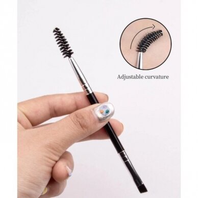 Professional double-sided eyebrow brush, 1 pc.