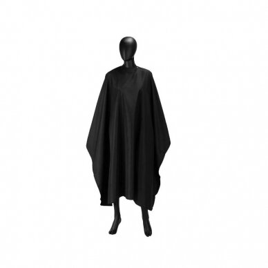 Professional cape for hairdressing procedures with rubber collar J-88