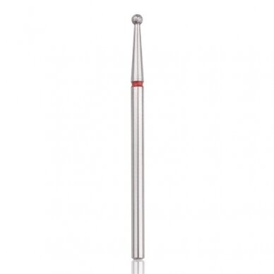 Profesional diamond nail dril tip BALL RED 2,1