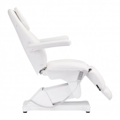 Professional electric recliner-bed for beauticians SILLON BASIC, 3 motors, white color 3