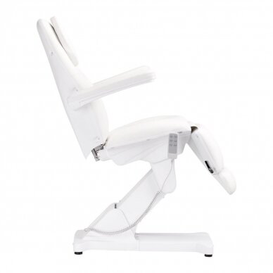 Professional electric recliner-bed for beauticians SILLON BASIC, 3 motors, white color 7