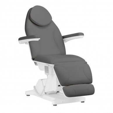 Professional electric recliner-bed for beauticians SILLON BASIC, 3 motors, gray color