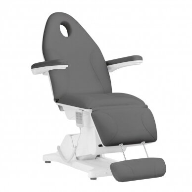 Professional electric recliner-bed for beauticians SILLON BASIC, 3 motors, gray color 2