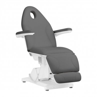 Professional electric recliner-bed for beauticians SILLON BASIC, 3 motors, gray color 1