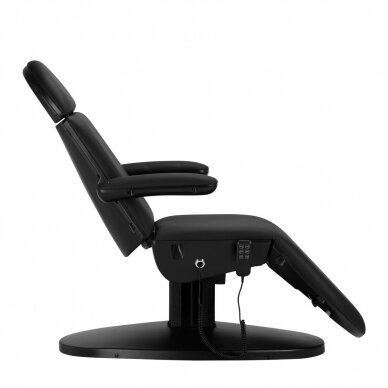 Professional electric recliner-bed for beauticians SILLON BASIC, 3 motors, black color 3