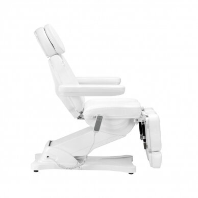 Professional electric cosmetology chair - bed for pedicure procedures SILLON CLASSIC, 2 motors, white color 3