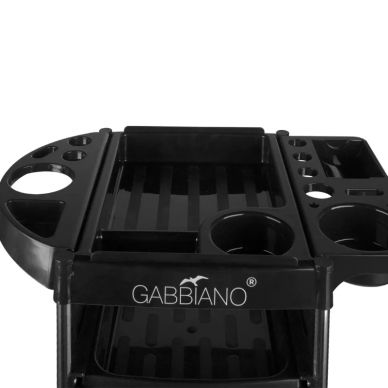 Professional hairdresser's trolley GABBIANO, black FX11F BLACK 5