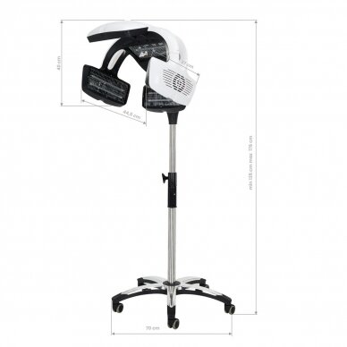 Professional hairdressing infrared zone GABBIANO Y-707, white color 6