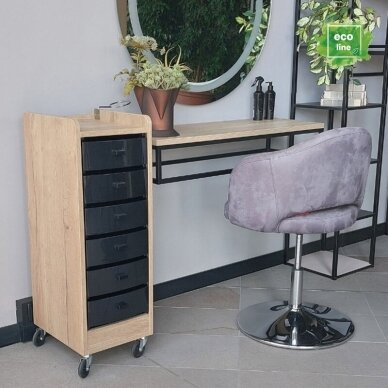 Professional wooden hairdressing trolley QUIN (eco line) 1