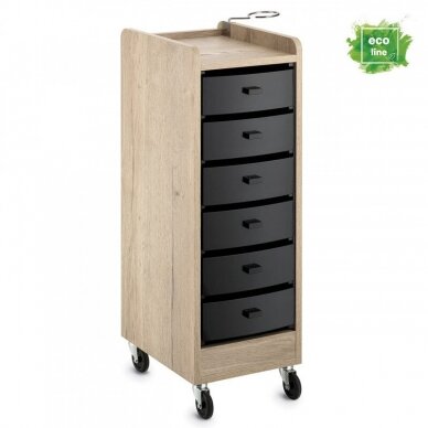 Professional wooden hairdressing trolley QUIN (eco line)