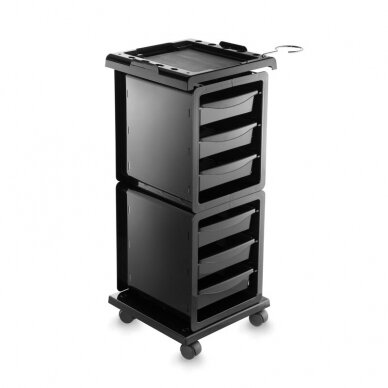 Professional hairdressing trolley MODUS IKEART, black color