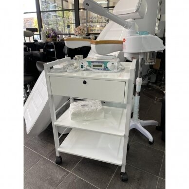 GIOVANNI CLASSIC 1019A professional cosmetic trolley, white color 11