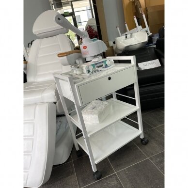 GIOVANNI CLASSIC 1019A professional cosmetic trolley, white color 10