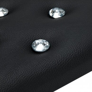 Professional manicure armrest MOMO DIAMOND, black eco leather 2