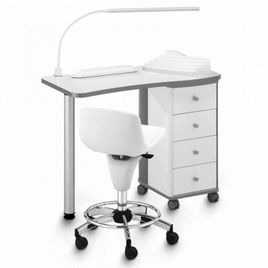 Professional manicure table MANICURE WHITE