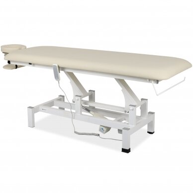 Professional massage and physiotherapy table-bed with FORTIS 1 remote control, light beige color 1