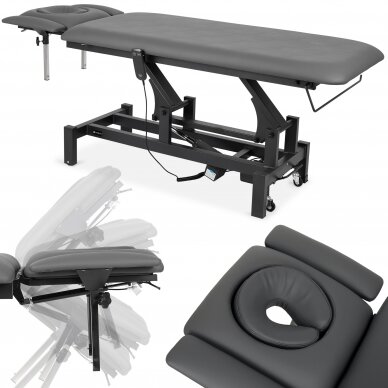 Professional massage and physiotherapy table-bed with remote control, wheels FORTIS 4 ERGO 1