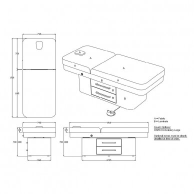 REM UK professional massage and spa bed-bed REM LEGACY with drawers  3