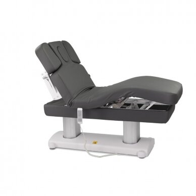 Professional massage table with heating function, gray 1