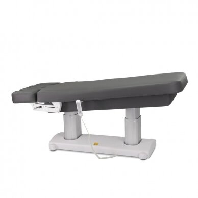 Professional massage table with heating function, gray 3