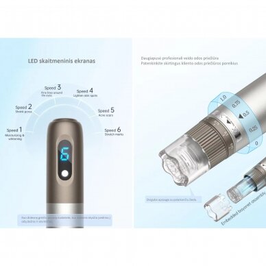 Professional mesopen for microneedle mesotherapy HYDRA.PEN H3 with cartridges 6