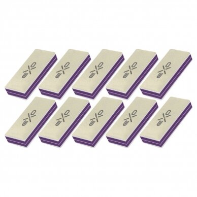 Professional nail polishing block EXO BR3 320/3000, 10 pcs. 2