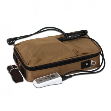 Professional portable bag for heating stones, brown 2