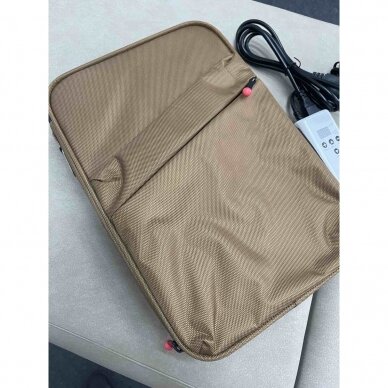 Professional portable bag for heating stones, brown 6